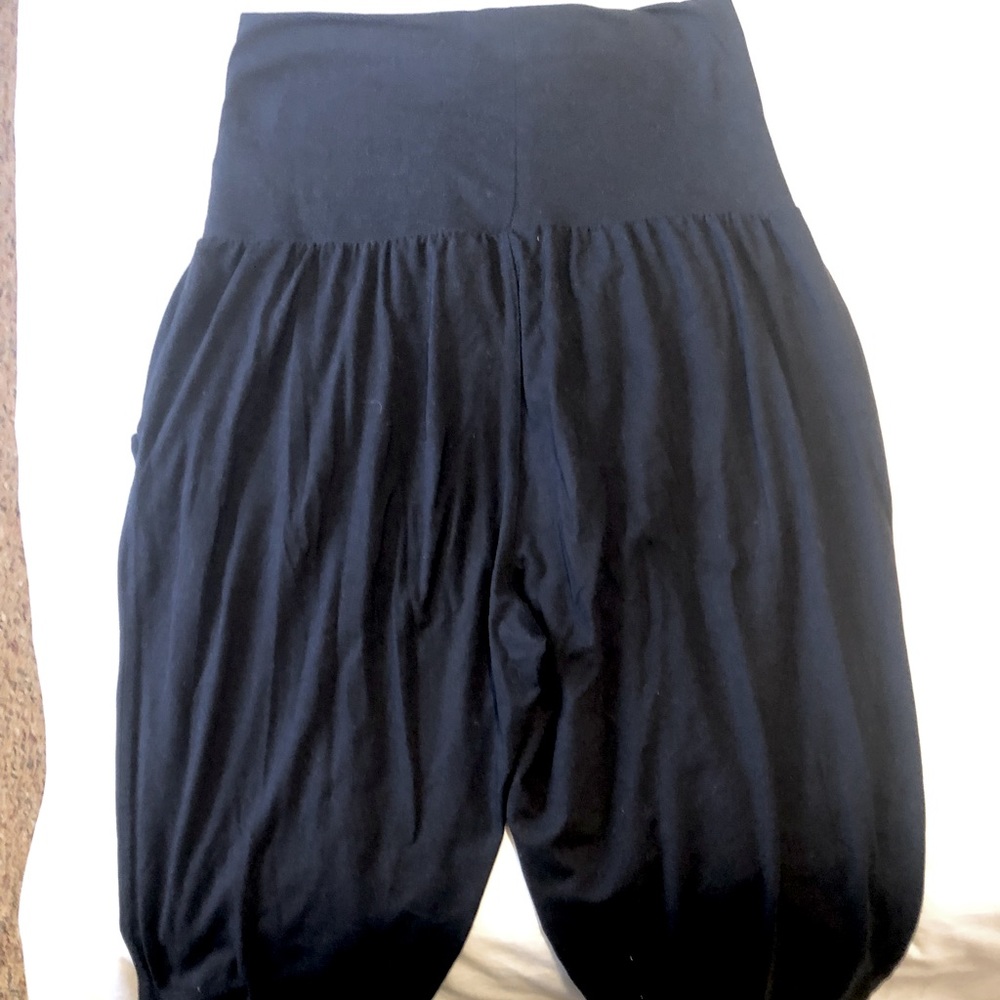 Fold over super stretchy tapered pants